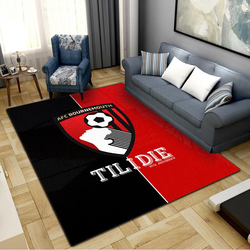 Afc Bournemouth Carpet Rug for Living Room Bedroom Home Sofa Decoration, Kids play Non-slip Floor Mat