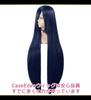 Парик для косплея Case Eden, Премиум, Гладкий, Длинный, 100 см, Сине-черный, WIG6161