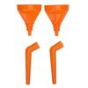 2 Sets Oil Filling Funnel Wide Mouth Long Durability Convenient Easy To Use Gasoline Funnel for