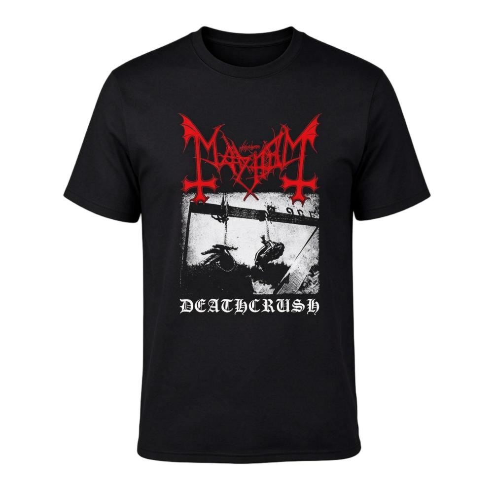 Mayhem Deathcrush Album Cover Black Metal Graphic Crew Neck Unisex T-Shirt