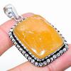 Natural Septerian Noodal Gemstone 925 Sterling Silver Gift Pendant 2.25" q1T31