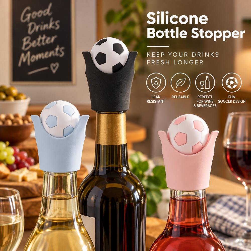 Flexible Wine Bottle Stopper Silicone Reusable Bottle Plug New Bottle Sealer Bar Accessories