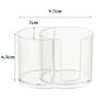 Transparent Acrylic Cotton Swab Box Powder Puff Storage Makeup Organizer  Bathroom Organizer