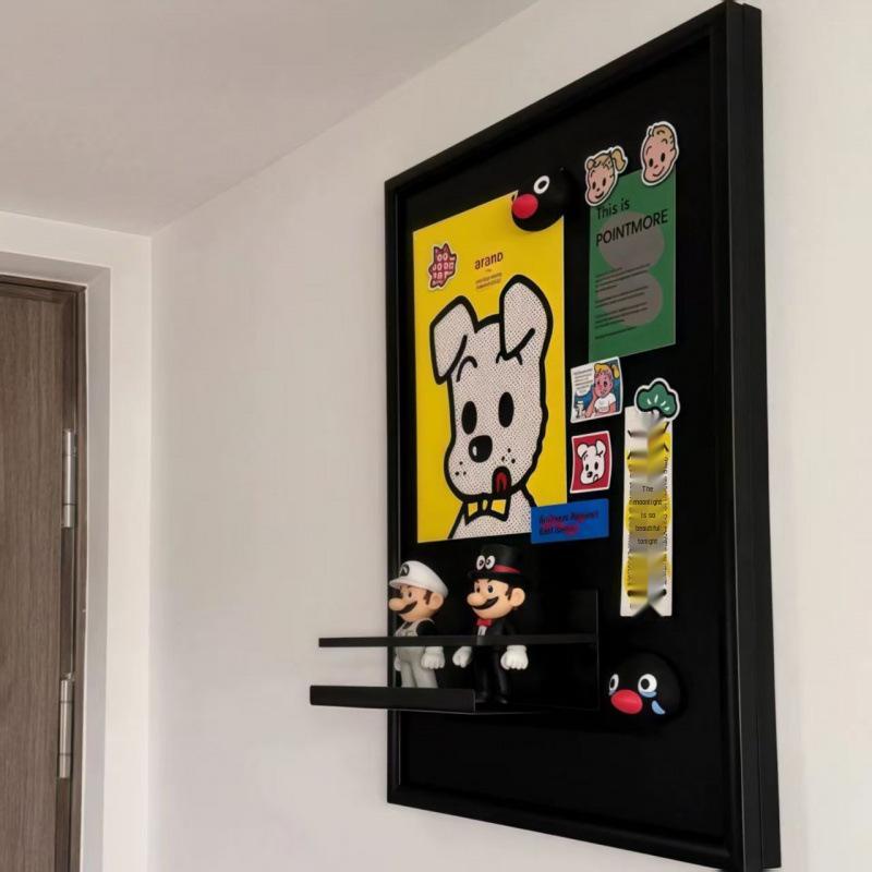 Магнитная декоративная накладка в виде меловой доски для счетчика электроэнергии и холодильника. 