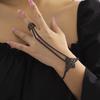 Ingemark Exaggerated Dubai Indian Thai Gold Color Harness Finger Bracelet Women Chunky Chain Belly Dancer Cosplay Hand Jewelry
