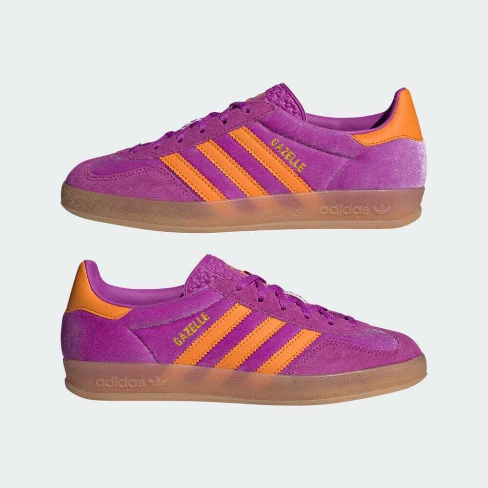 IH0277 adidas Originals Gazelle Indoor Пурпурный Взрыв Оранжевый Каучук (Женский)
