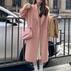 Autumn Winter Retro Loose Female Overcoat Ladies Windbreak Women's Coat Double-Breasted Loose Long Trench Coat