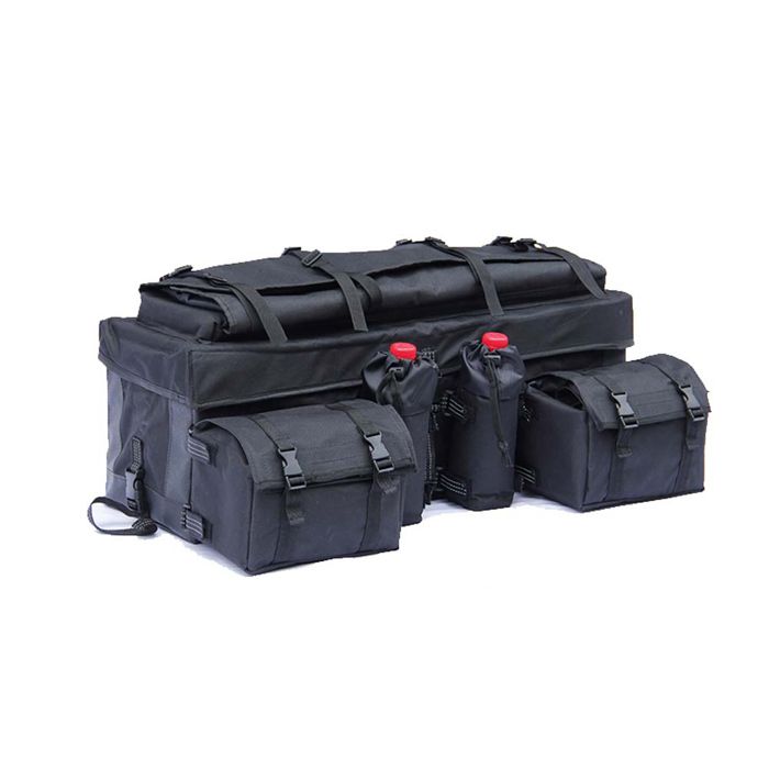 Sacoche arrière Bagtecs QB2 pour quad/ATV - Top case semi-rigide noir, 84×43×28 cm