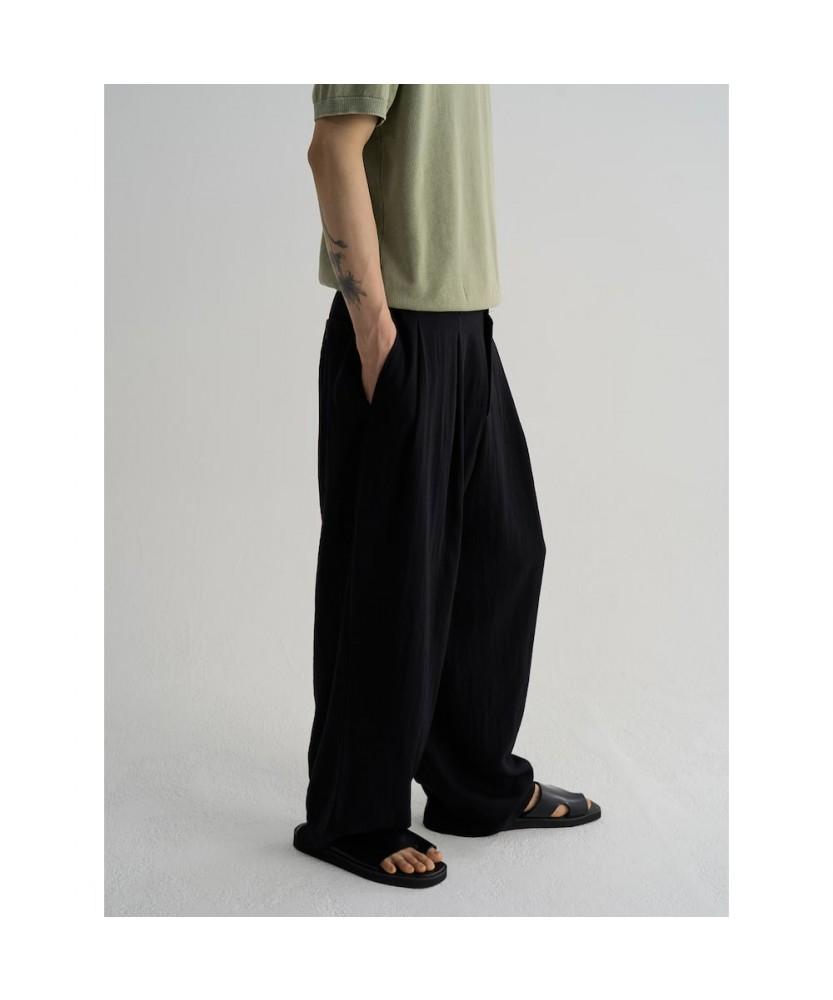 8SECONDS Lightweight Pintuck Banding Slacks Black