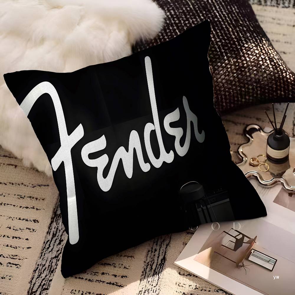 Fender Guitar Pillow Cushion Cover Pillowcase Living Room Sofa Home Decor Customized