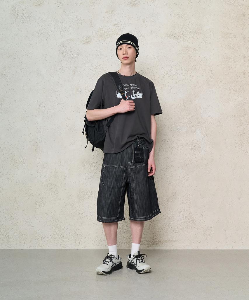 NOISE Mirage Cotton Short Sleeve T-Shirt - Charcoal