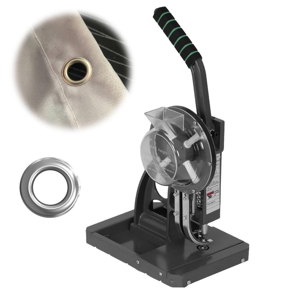 Полуавтоматическая машина для пробивки люверсов на баннерных брезентах 8 мм Металлическая пресс-машина для люверсов для ткани, кожи, баннеров, DIY-проектов