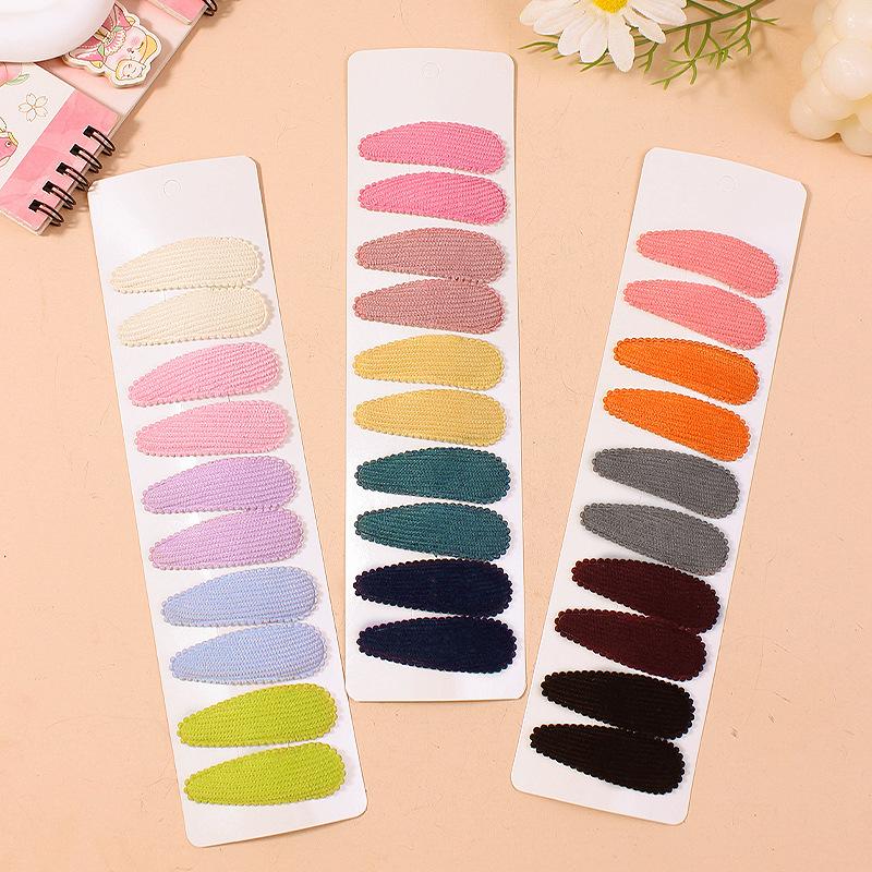 10 шт./компл., хлопковые заколки-бантики для волос с принтом для новорожденных, тканевые заколки в клетку, головные уборы для девочек, детские аксессуары для волос