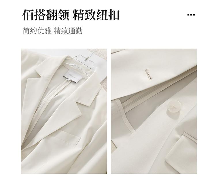 Minimally designed commuting suit jacket for women in spring 2026, fashionable and versatile casual suit jacket