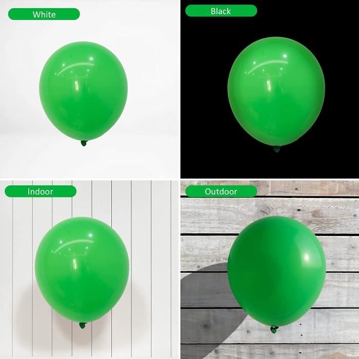 Ballon Baudruche - Vert - 50 Pièces - 10" - Latex Naturel - Hélium