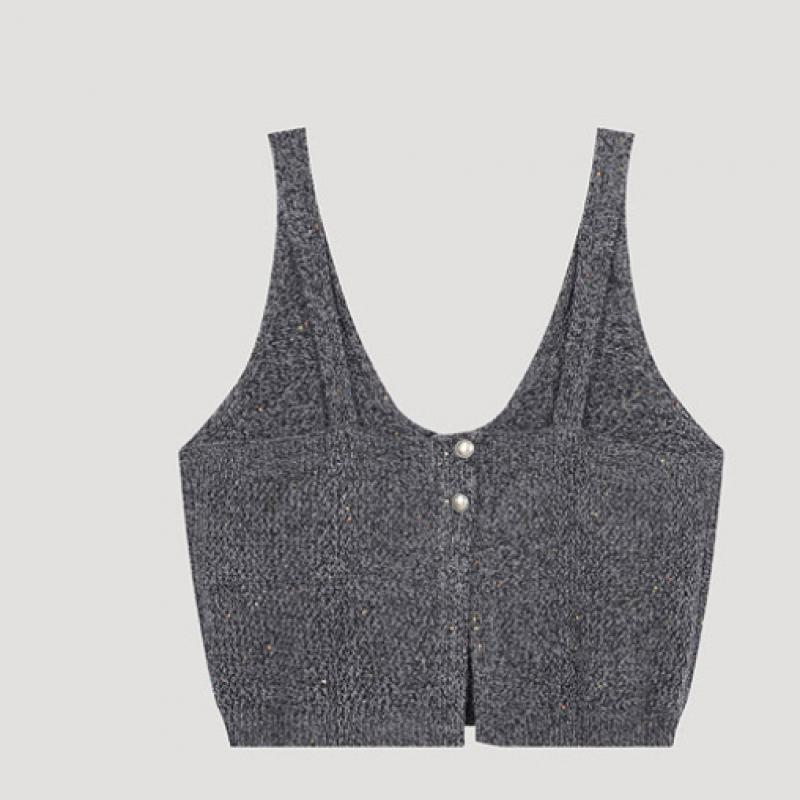 She S miss Блестящий трикотажный жилет SSkvto42530 Mg