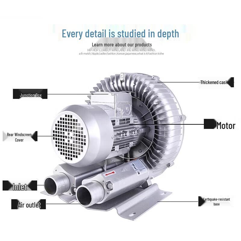 JZDASI High-Pressure Vortex Air Pump CN plug (adapter included)