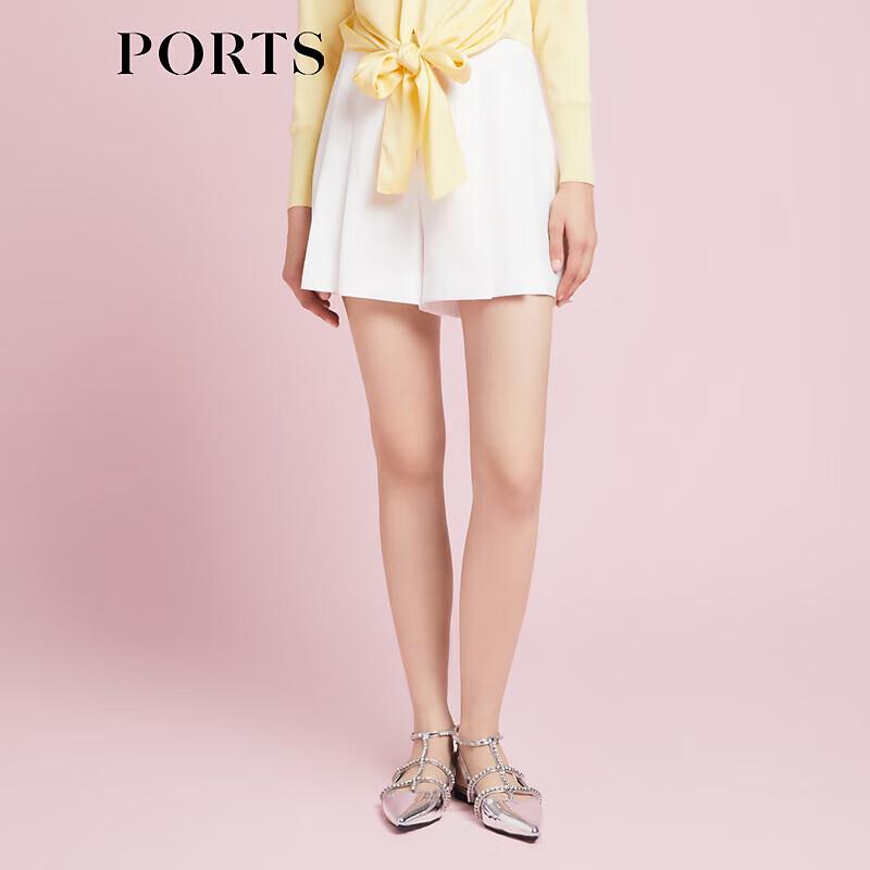 PORTS Women's Pleated Loose Wide-Leg Shorts