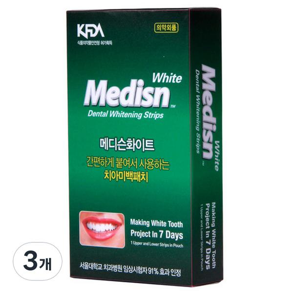 Пластыри для отбеливания зубов New Medicine White, эффект улучшения самоотбеливания зубного налета, 3 шт.