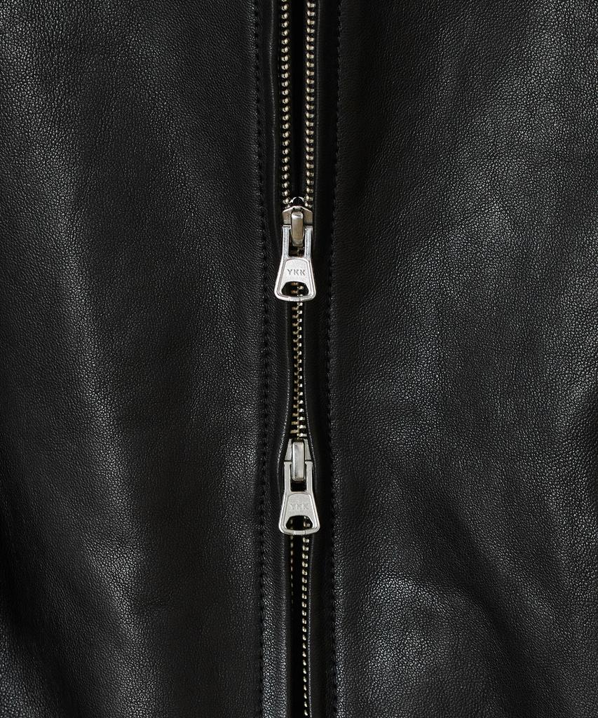 Belier Diagonal Leather Blouson - Black