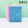 Large DIY 2D/3D Scripture Candle Silicone Mold Palm Book Cake Chocolate Silicone Mold Soap Mold Resin Concrete Gypsum Molds
