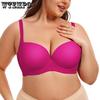 Large Size Bra for Women Smooth and Seamless Gathering Bra with Steel Rims Adjustable Bra