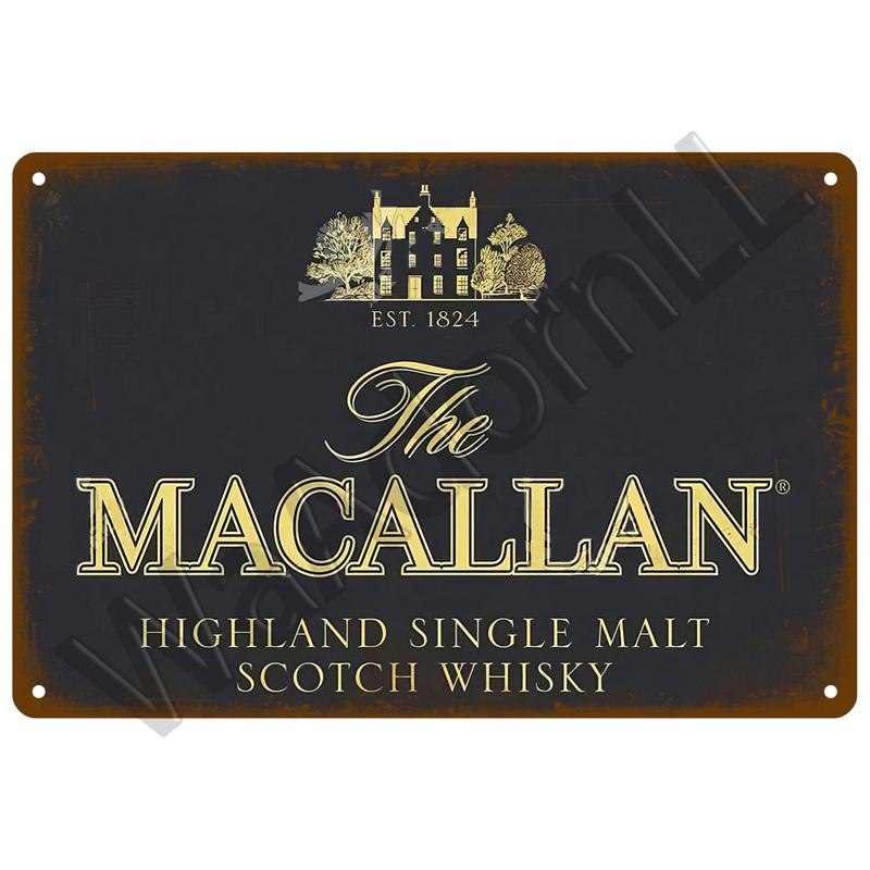 Виски табличка винтажная жестяная вывеска бренд домашний напиток пиво вино металлический знак постер настенный декор для бара паба пещера человек декоративные тарелки