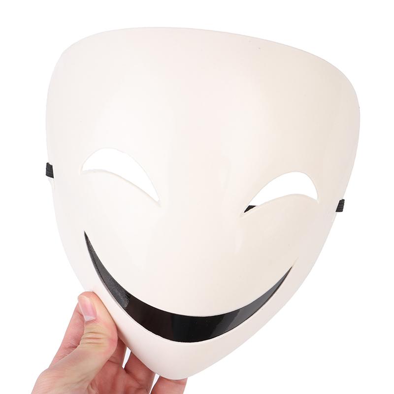 Adults Japanese Anime Black White Visible Adjustable Mask Helmet Cosplay