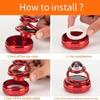 Solar Car Rotating Creative Ornaments Car Aromatherapy Air Freshener Aluminum Alloy Decoration Accessories