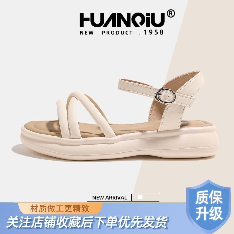 Глобальные сандалии на платформе женская верхняя одежда XHQ-GH109 весенние новые повседневные туфли с юбкой односложный пояс пляжная обувь