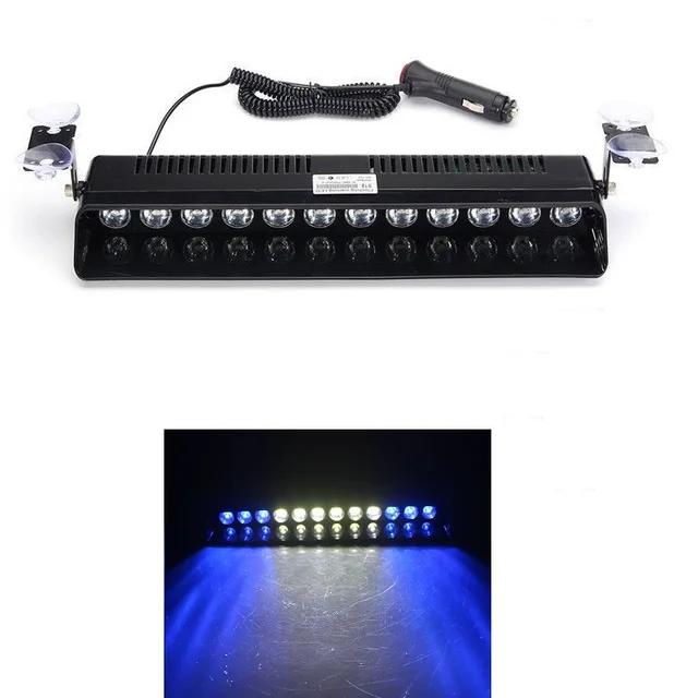 12 светодиодов аварийный светодиодный стробоскоп полицейский для автомобиля грузовик красный синий янтарный белый светодиодный проблесковый маячок сигнальная лампа автомобильный фонарь в сборе