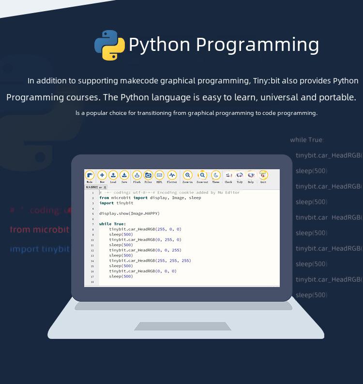 Microbit AI Vision Smart Car Kit: Graphical Programming & WiFi Video Education In Python