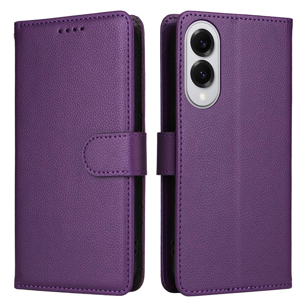 Чехол-книжка для Samsung Galaxy S25 Edge с блокировкой RFID, 3 слотами для карт, кожаный чехол для телефона из ПУ с ремешком на запястье