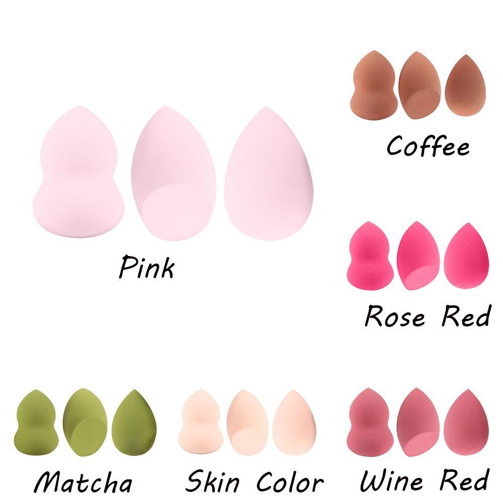3Pcs Makeup Multi-color Cosmetic Tools Sponge Puff Blending Sponges Foundation Powder Blender Puff
