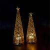 Gold Christmas Tree Candle Holder Hollow Tealight Candle Holder Scented Candle Stand  Restaurant