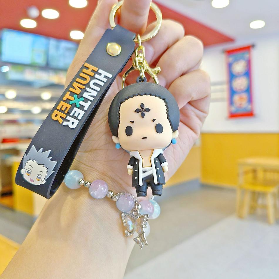 HUNTER X HUNTER Брелок-фигурка Аниме Мультфильм ГОН ФРИКССС Кукла Подвеска Брелок Держатель для ключей автомобиля Аксессуары Украшения Игрушка для детей Подарки