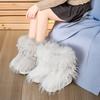 Parent-child Winter Space Boots Fluffy Moon Shoes Platform Snow Boots Women's Velvet Cotton Shoes Women's Versatile