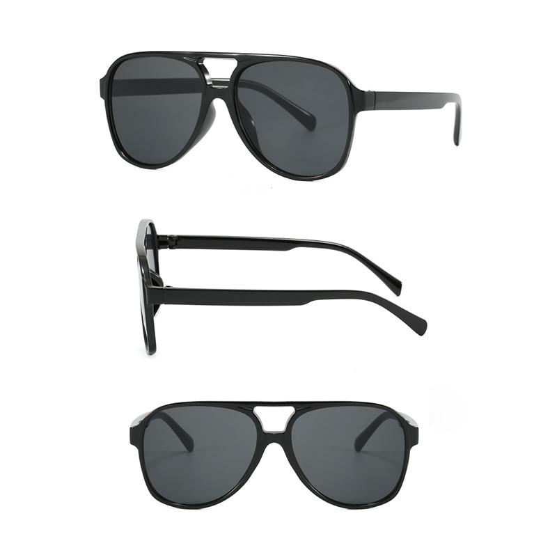 Trend Большие солнцезащитные очки Классические женские и мужские большие солнцезащитные очки с двойной переносицей в оправе Женские очки с большой оправой