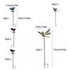 Crafts Metal Dragonfly Garden Stake Creative Luminous Ground Stake Art Colorful Garden Pile Flower Pot