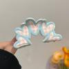Acrylic Material Shark Hair Clip Triangle Flower Hair Claw Geometry Ponytail Clip  Hair Ornament