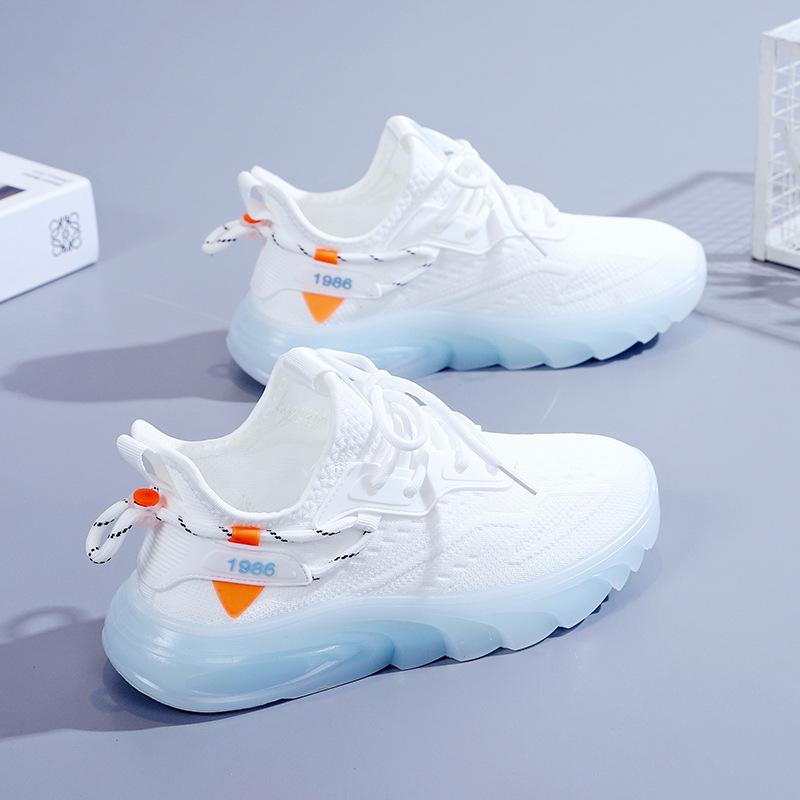 New Flying Woven Women's Shoes 2023 Spring and Summer New Student Sports Shoes Female Breathable Fitness Running Casual Shoes Z63