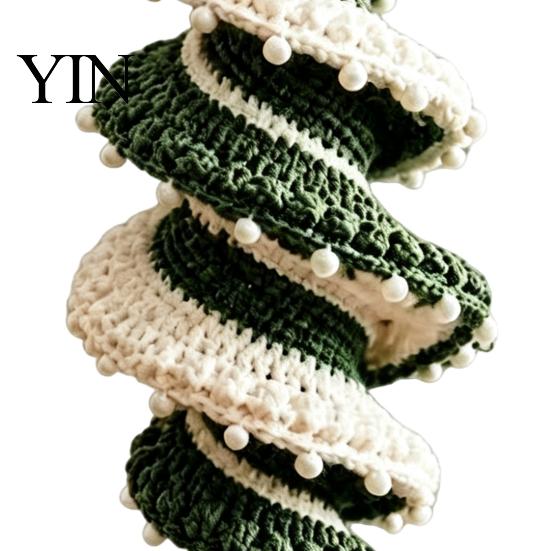 Festive Handmade Ornaments Christmas Ornament Crochet Kit, DIY Spiral Tree Starter Xmas Relaxing Crafting Hobbies Craft Kit for Holiday Home