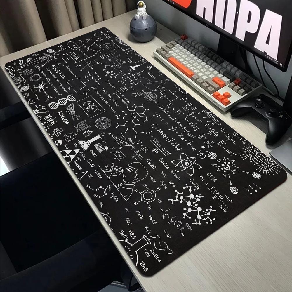EMc2 Formula Science Mouse Pad Desk Mouse Pad Cute Math Desk Pad Extended Gaming Keyboard Mats Large Xxl Gamer Mousepad 90x40
