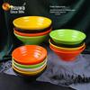 Wuhe 8-inch Melamine Threaded Soup Bowl