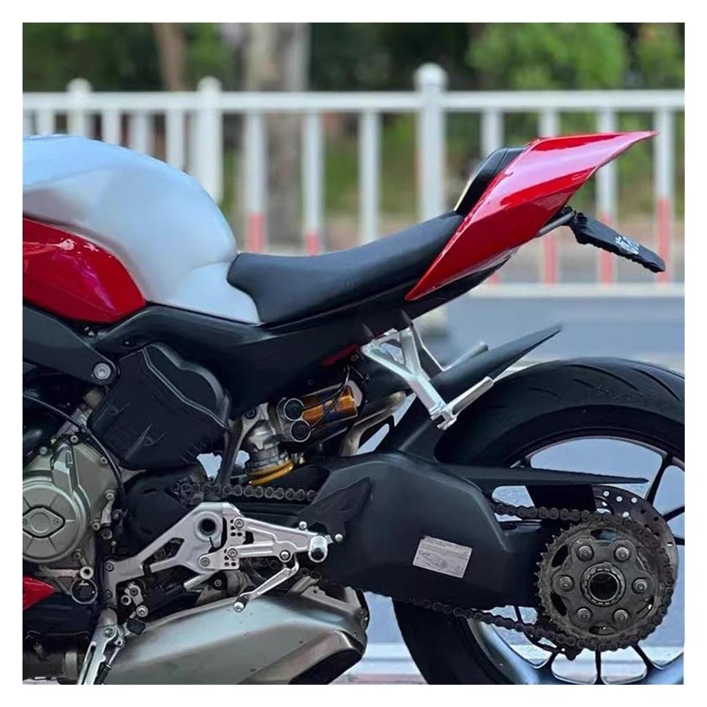Крепление номерного знака для мотоцикла Ducati Panigale V2 V4 V4S 2018-2024 Держатель номерного знака мотоцикла Светодиодный свет Задний крепеж Защитник