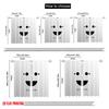 2pcs 2D Flat Printing Curtains Happy Sad Face Decide Polyester Without Electricity Holiday Decorations Use for Holiday Party