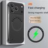 Ультратонкий Жесткий PC Магнитный Безрамочный Чехол Для Телефона Для Magsafe Для iPhone 17 Air 16 15 14 13 Pro Max Plus Матовый Цвет Однотонная Крышка