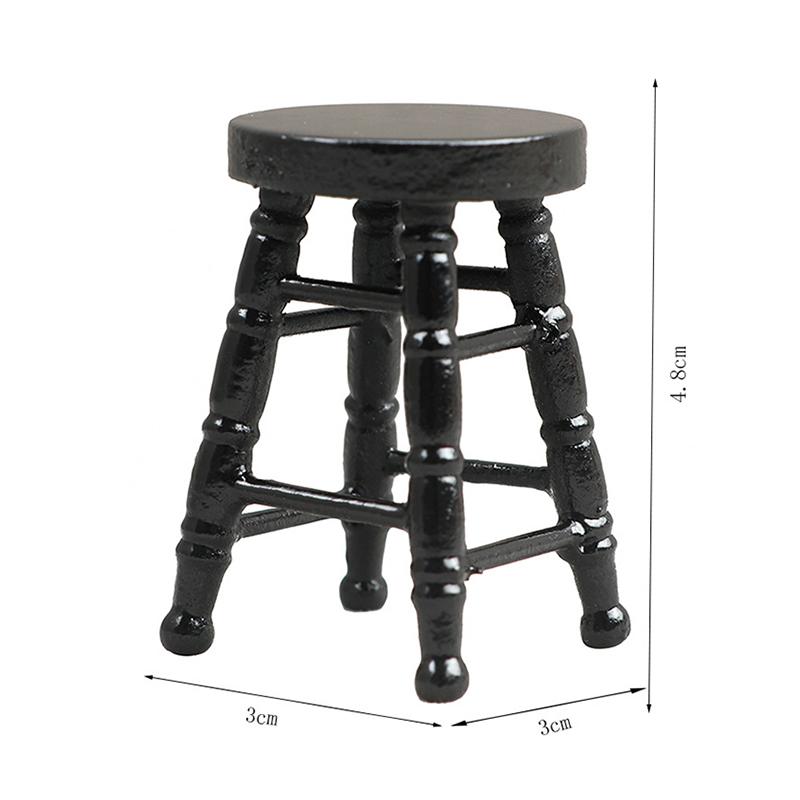 Мини-мебель, имитация кукольного домика, модель деревянного табурета, гостиная, игрушка, кукольный дом, мебель, аксессуары, миниатюрная детская игрушка