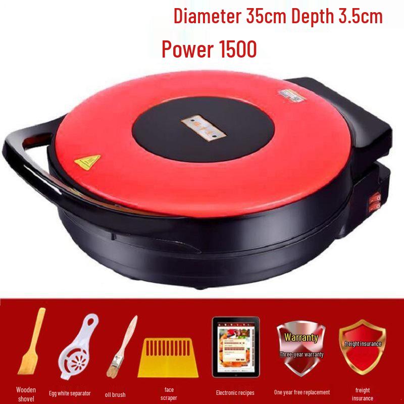 Двусторонний электрический гриль с углубленной поверхностью и функцией духовки для домашнего использования