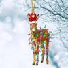 Новые Рождественские Украшения Акриловая Подвеска Петух Олень Фламинго Лев Подвеска Праздничные Украшения Рождество